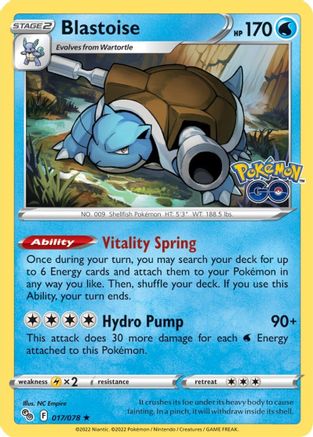 Blastoise (PGO-017) (Holofoil)