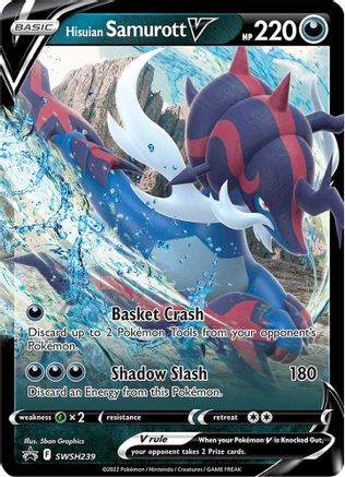 Hisuian Samurott V (SSP-SWSH239) (Holofoil)