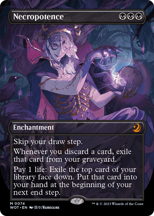 Necropotence (WOT-074) (Borderless) (Foil)