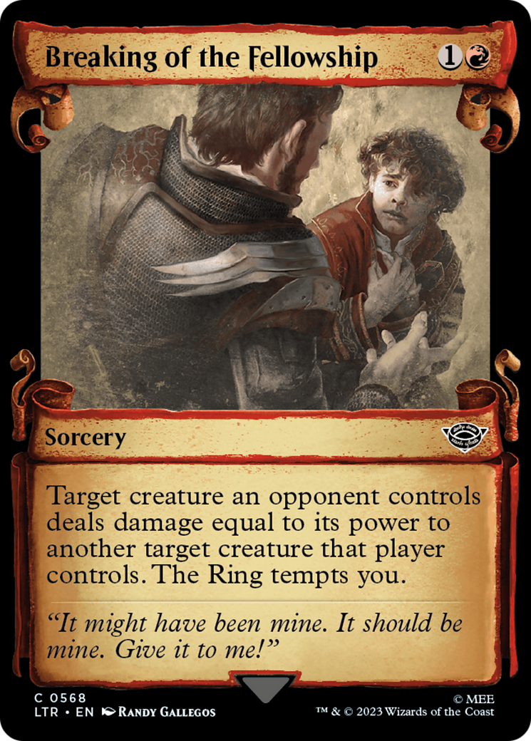 Breaking of the Fellowship (LTR-568) (Showcase) (Scroll) (Foil)