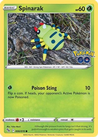 Spinarak (PGO-006) (Reverse Holofoil)