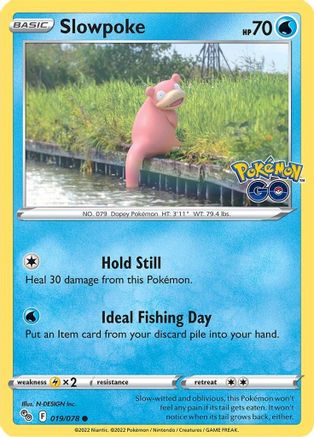 Slowpoke (PGO-019) (Reverse Holofoil)