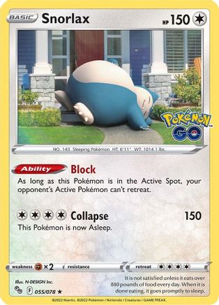 Snorlax (PGO-055) (Holofoil)