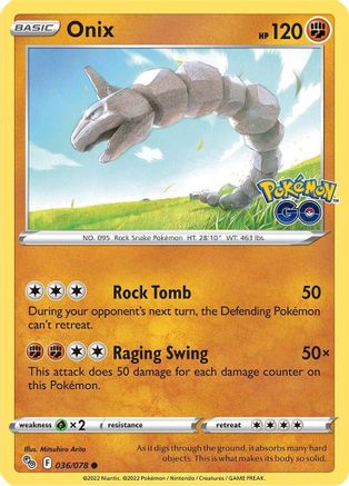 Onix (PGO-036) (Reverse Holofoil)