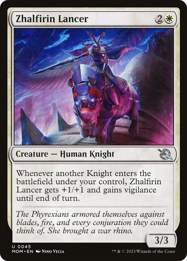 Zhalfirin Lancer (MOM-045) (Foil)