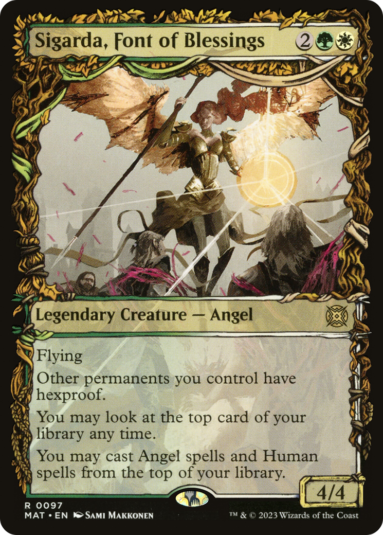 Sigarda, Font of Blessings (MAT-097) (Showcase) (Foil)