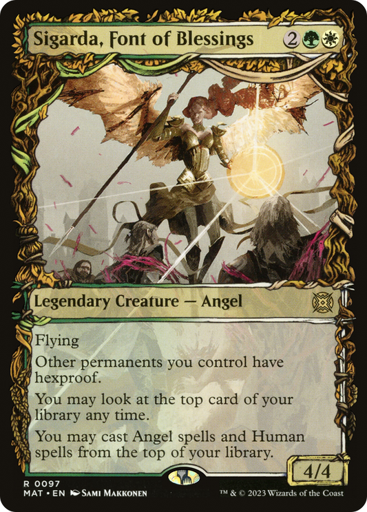 Sigarda, Font of Blessings (MAT-097) (Showcase) (Foil)