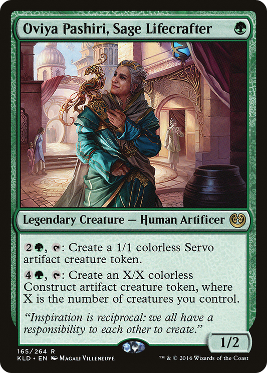 Oviya Pashiri, Sage Lifecrafter (KLD-165) (Foil)