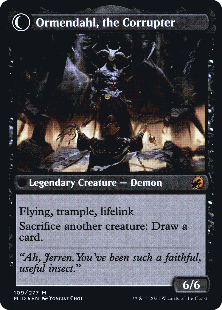 Jerren, Corrupted Bishop // Ormendahl, the Corrupter (PRE-109S) (Foil)