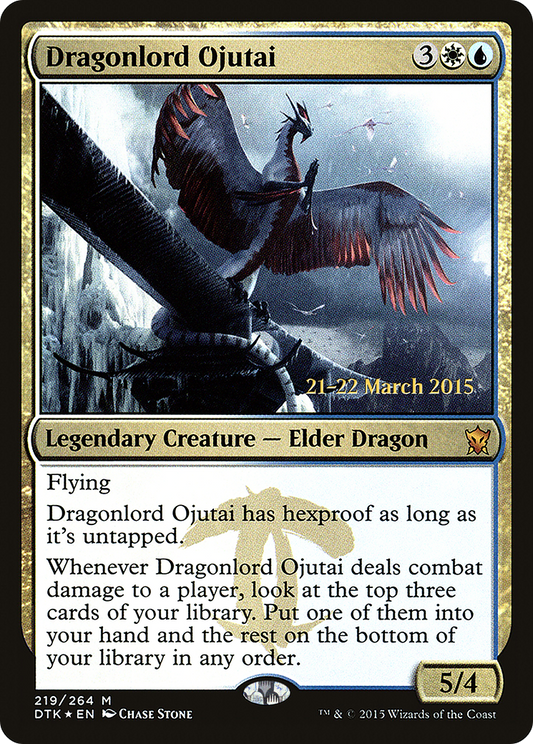 Dragonlord Ojutai (PRE-219S) (Foil)