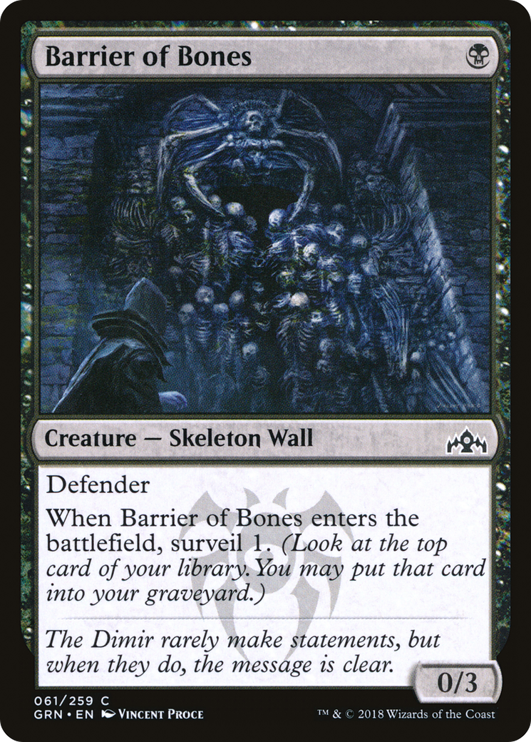 Barrier of Bones (GRN-061) (Foil)
