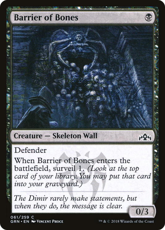 Barrier of Bones (GRN-061) (Foil)