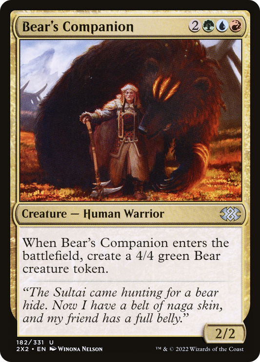 Bear's Companion (2X2-182) (Foil)