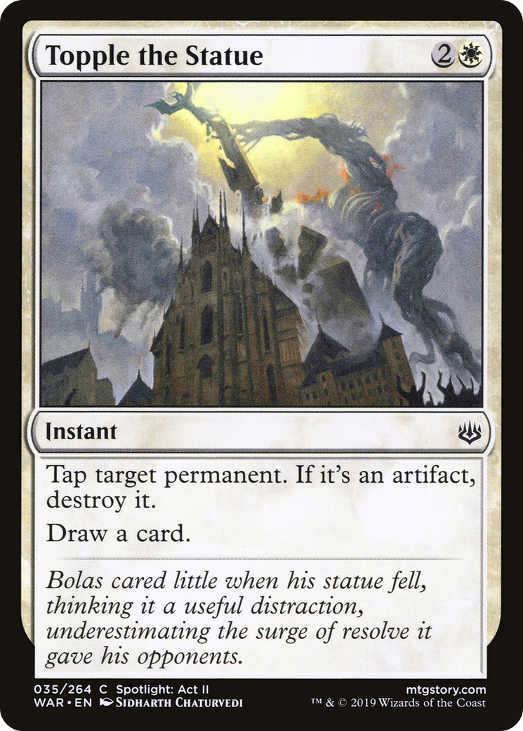 Topple the Statue (WAR-035) (Foil)