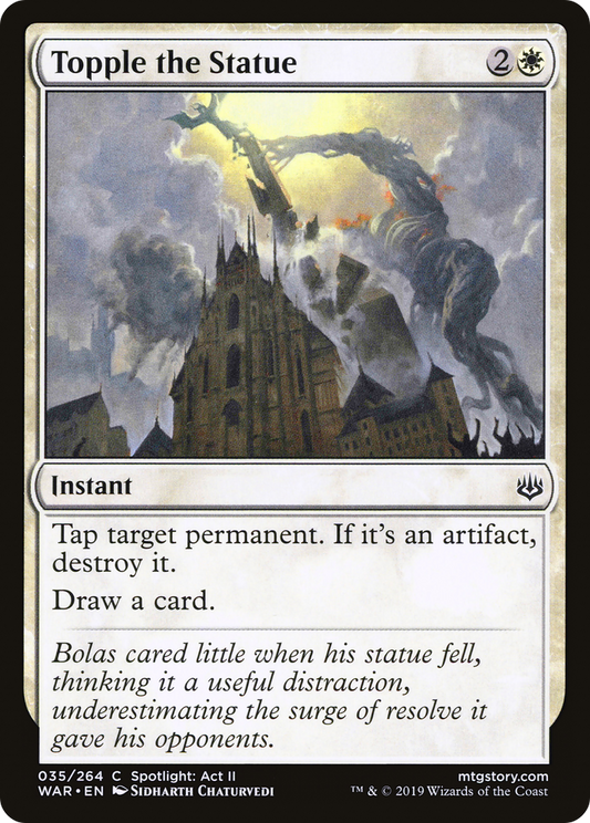 Topple the Statue (WAR-035) (Foil)