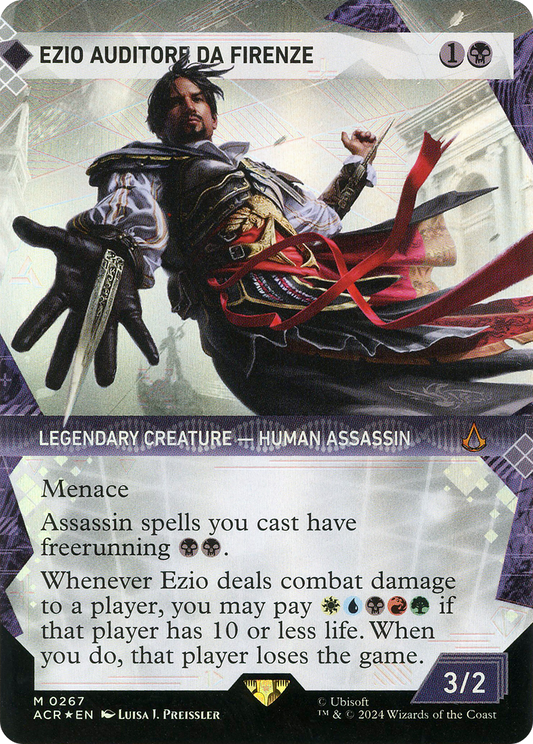 Ezio Auditore da Firenze (ACR-267) (Showcase) (Borderless) (Textured Foil)