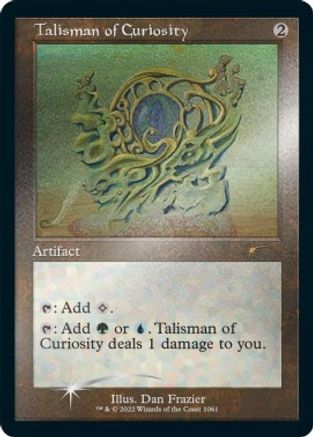 Talisman of Curiosity (Retro Frame) (Foil Etched) (SLD-1061) (Foil)