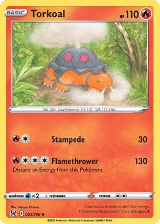 Torkoal (LOR-023) (Reverse Holofoil)