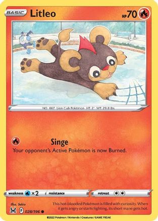 Litleo (LOR-028) (Reverse Holofoil)