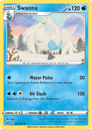 Swanna (LOR-047) (Reverse Holofoil)