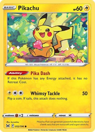 Pikachu (LOR-052) (Reverse Holofoil)
