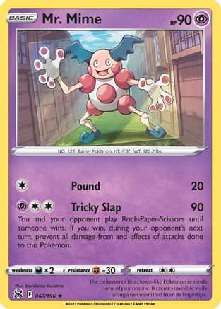 Mr. Mime (LOR-067) (Reverse Holofoil)