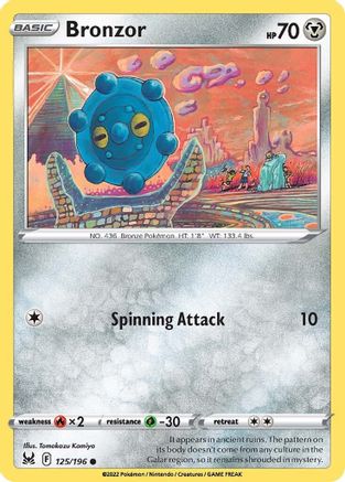 Bronzor (LOR-125) (Reverse Holofoil)