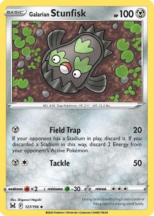 Galarian Stunfisk (LOR-127) (Reverse Holofoil)