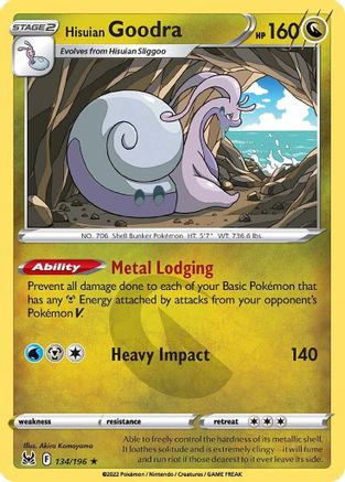 Hisuian Goodra (LOR-134) (Reverse Holofoil)