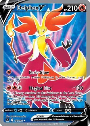 Delphox V (Full Art) (LOR-173) (Holofoil)