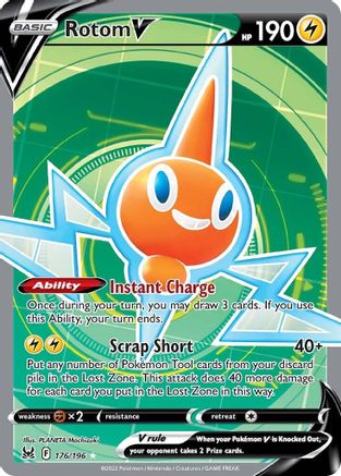 Rotom V (Full Art) (LOR-176) (Holofoil)
