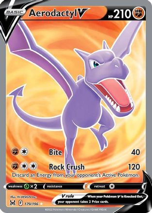 Aerodactyl V (Full Art) (LOR-179) (Holofoil)