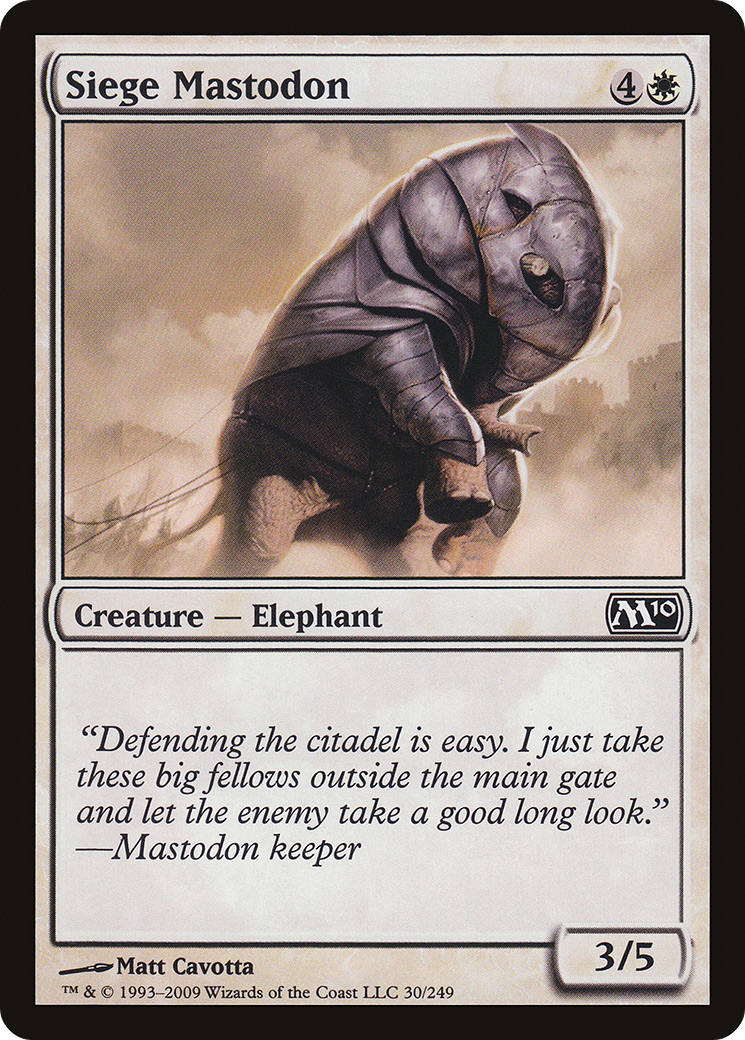 Siege Mastodon (M10-030) (Foil)