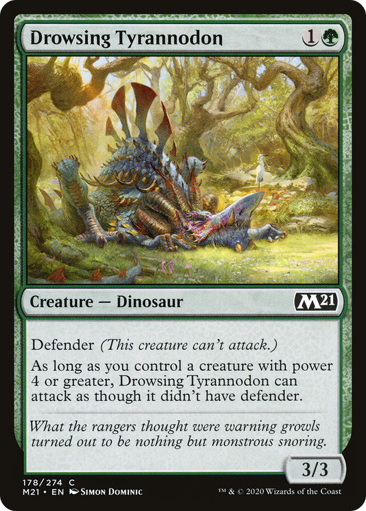 Drowsing Tyrannodon (M21-178) (Foil)