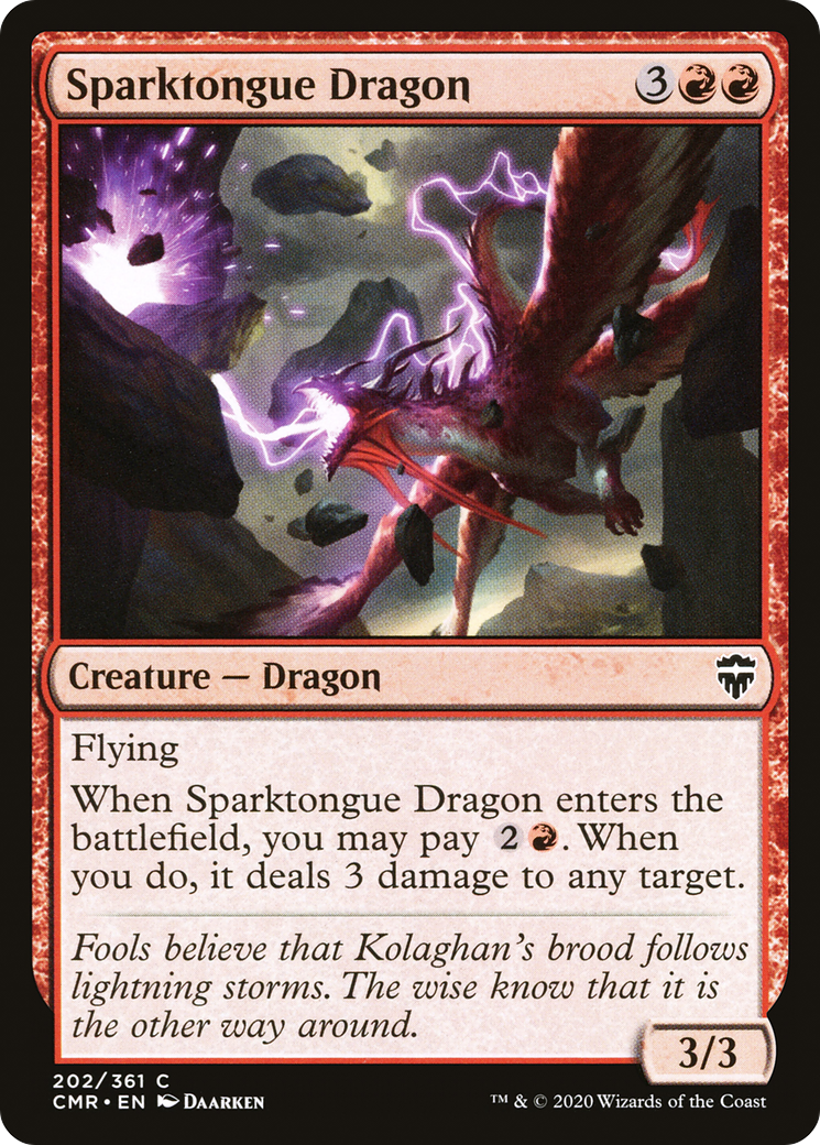 Sparktongue Dragon (CMR-202) (Foil)