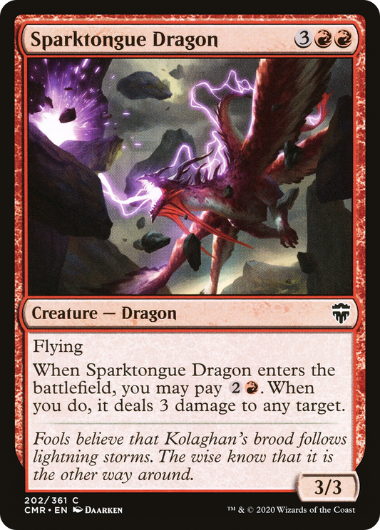 Sparktongue Dragon (CMR-202) (Foil)