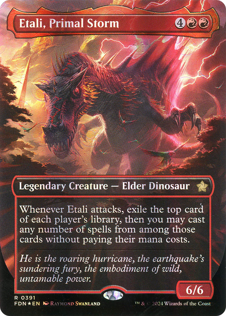 Etali, Primal Storm (FDN-391) (Borderless) (Mana Foil)