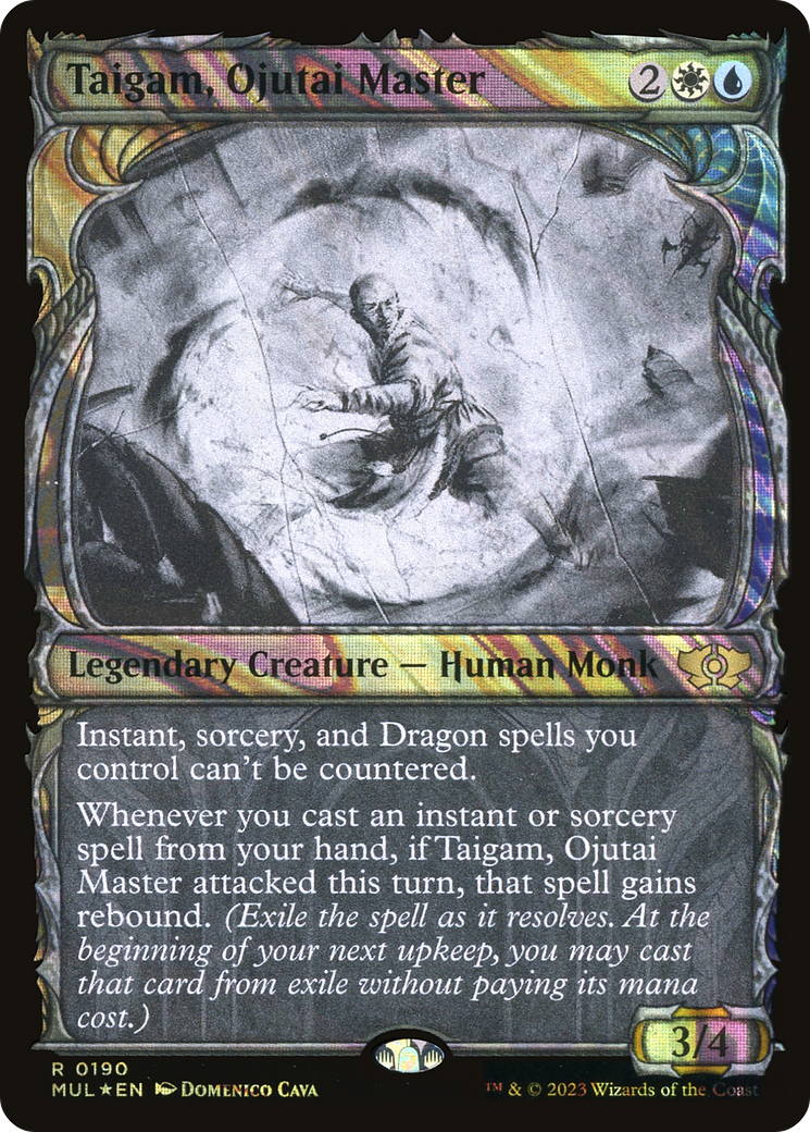 Taigam, Ojutai Master (MUL-190) (Showcase) (Halo Foil)