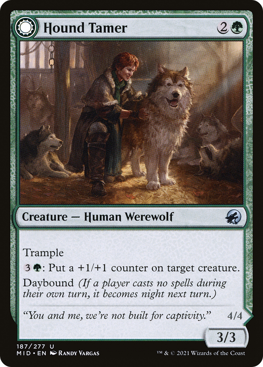 Hound Tamer // Untamed Pup (MID-187) (Foil)