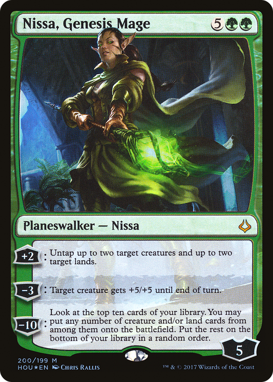 Nissa, Genesis Mage (HOU-200) (Foil)