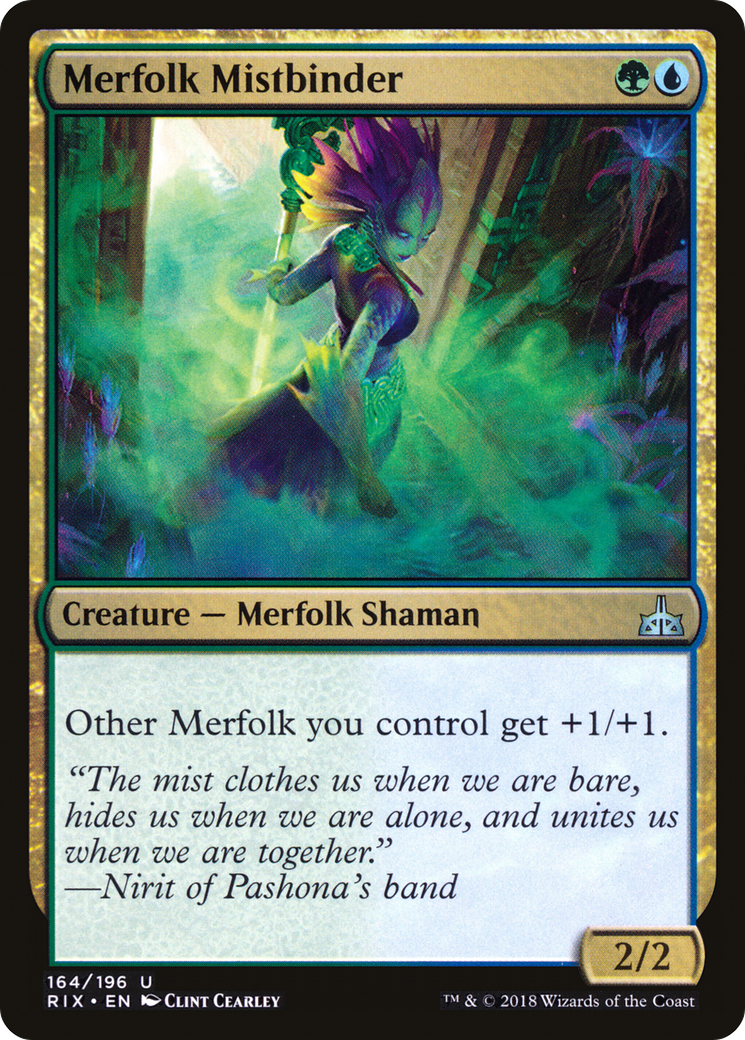 Merfolk Mistbinder (RIX-164) (Foil)