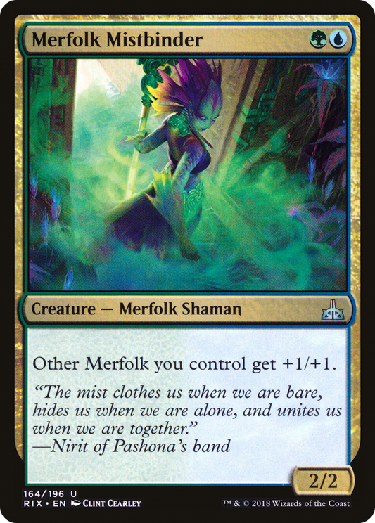 Merfolk Mistbinder (RIX-164) (Foil)