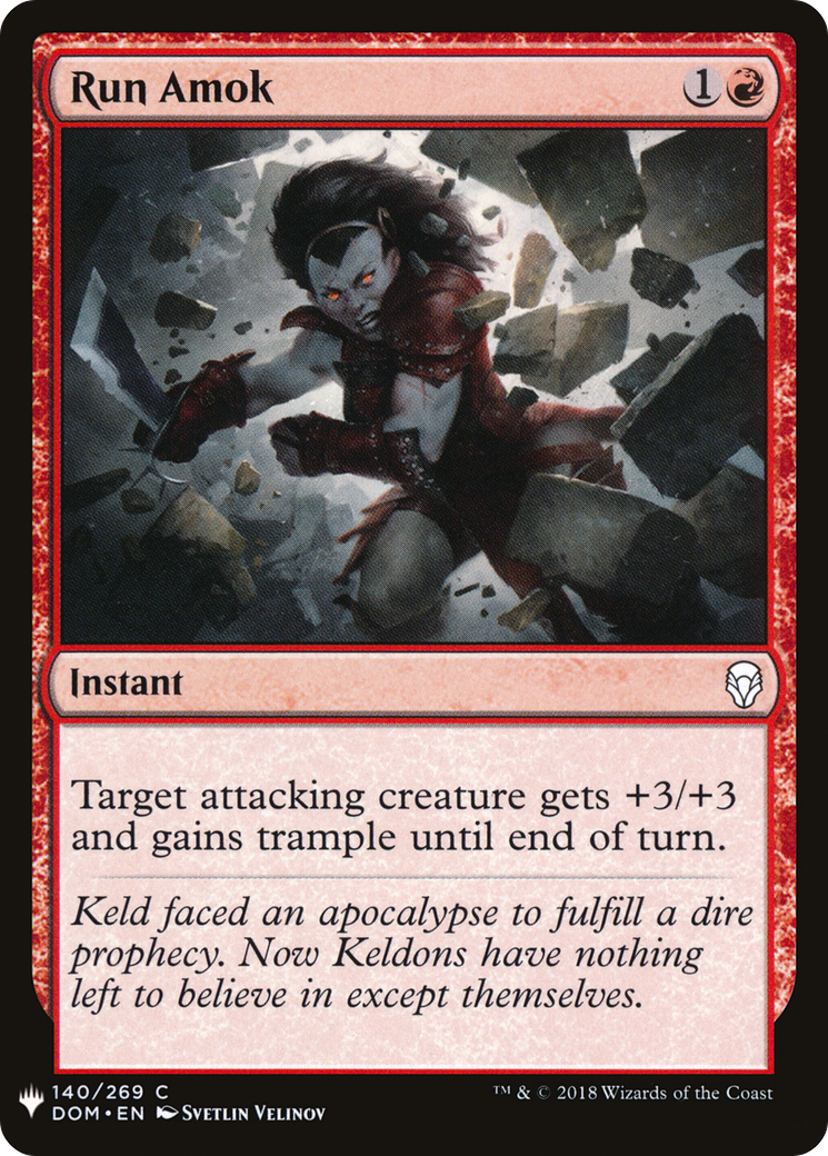 Run Amok (LIST-DOM-140)