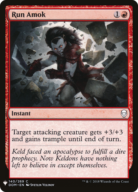 Run Amok (LIST-DOM-140)