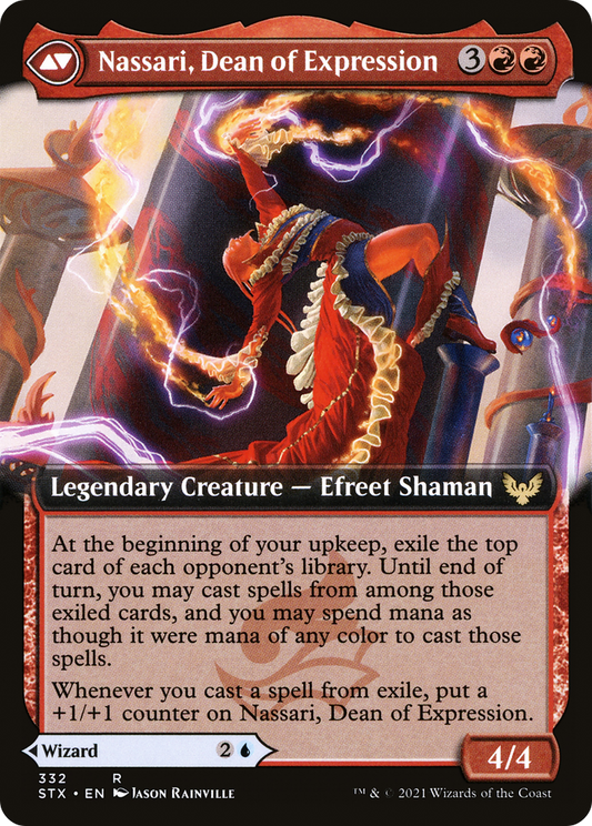 Uvilda, Dean of Perfection // Nassari, Dean of Expression (STX-332) (Extended Art) (Foil)