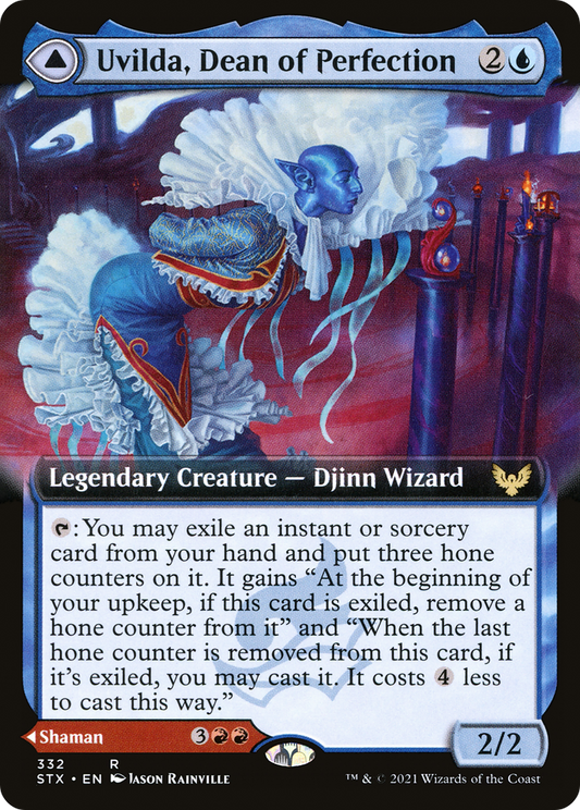 Uvilda, Dean of Perfection // Nassari, Dean of Expression (STX-332) (Extended Art) (Foil)