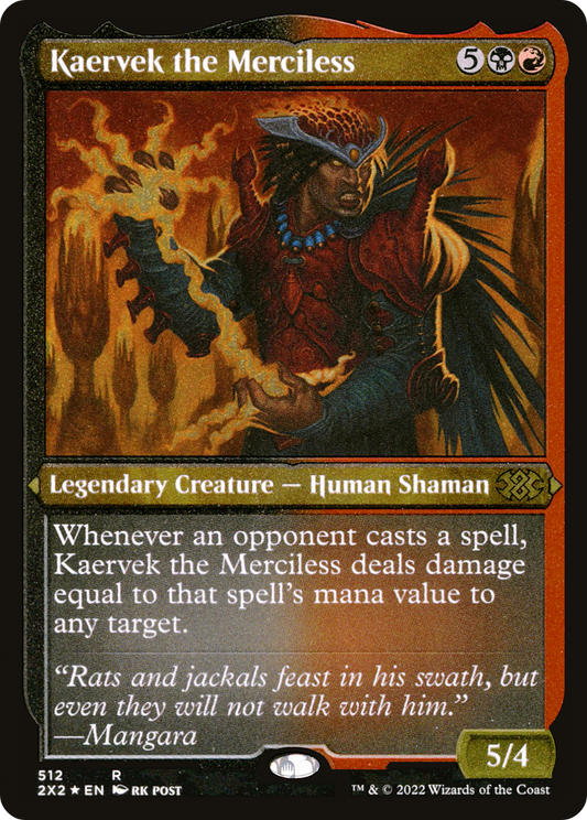 Kaervek the Merciless (2X2-512) (Etched Foil)