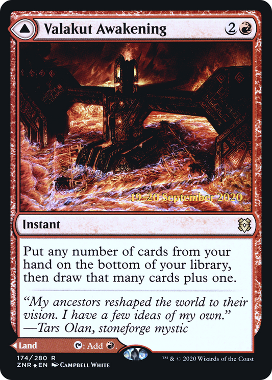 Valakut Awakening // Valakut Stoneforge (PRE-174S) (Foil)