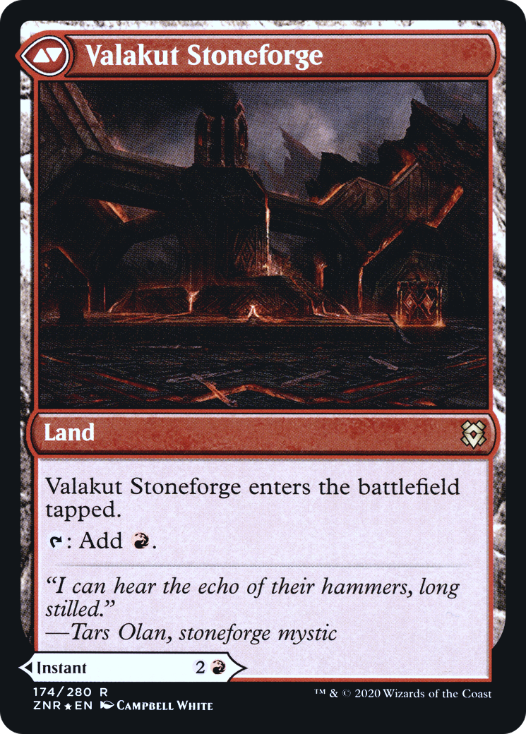 Valakut Awakening // Valakut Stoneforge (PRE-174S) (Foil)