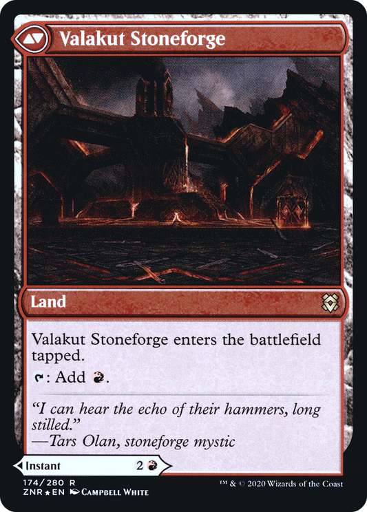 Valakut Awakening // Valakut Stoneforge (PRE-174S) (Foil)